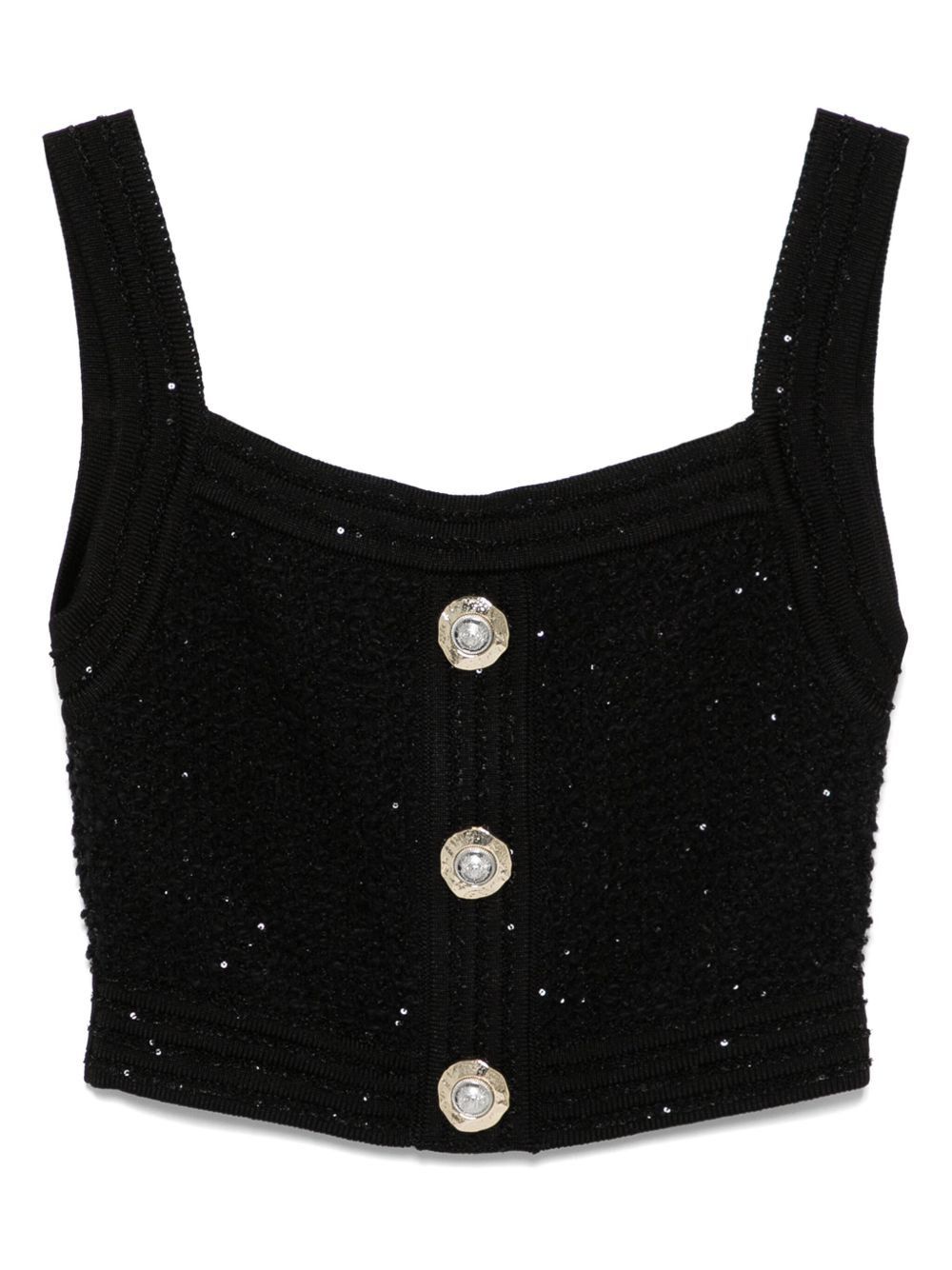 Balmain TWEED TOP Size XS / US 0-2 / IT 36-38 - 1 Thumbnail