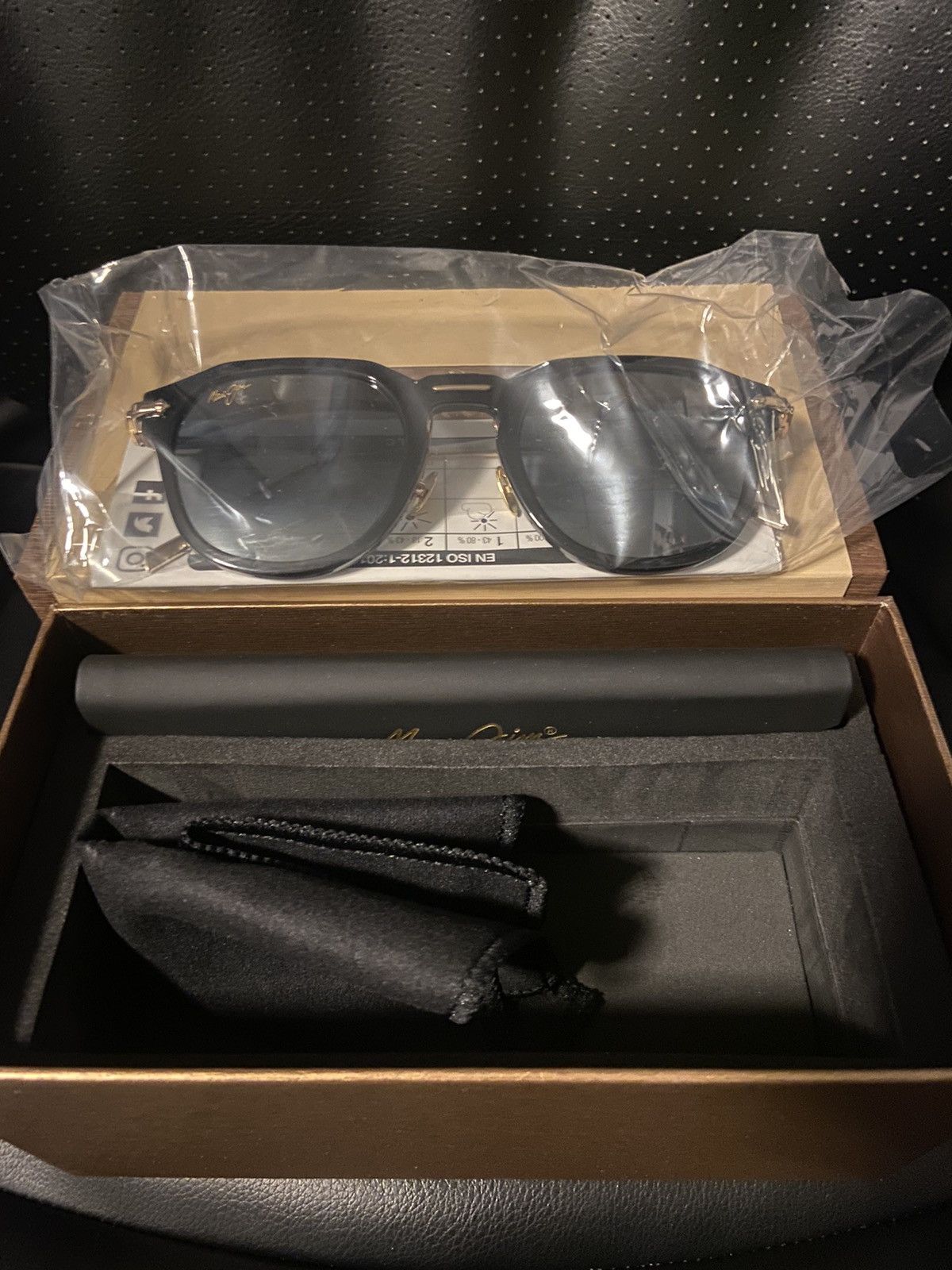 image of Maui Jim Alika Gold And Black “Luxury Collection”, Men's