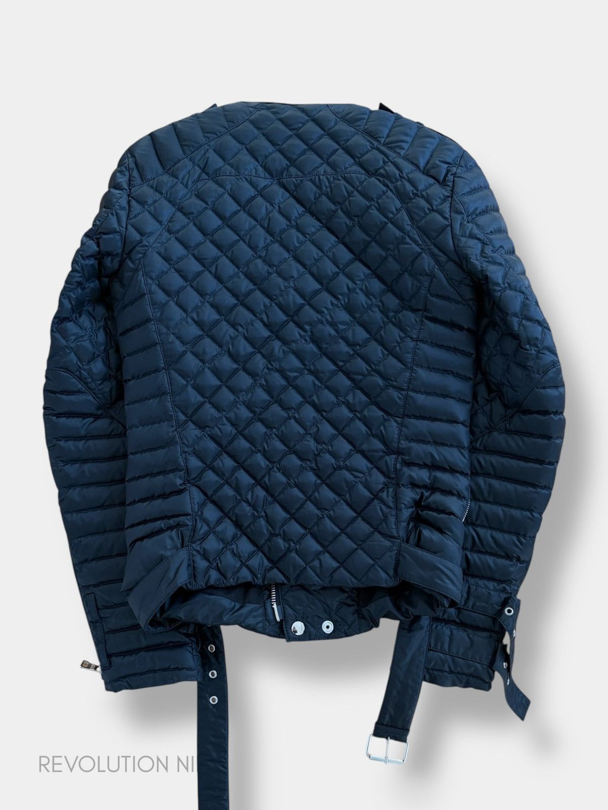 Balmain Balmain SS14 padded deep blue biker jacket Size US XS / EU 42 / 0 - 3 Thumbnail