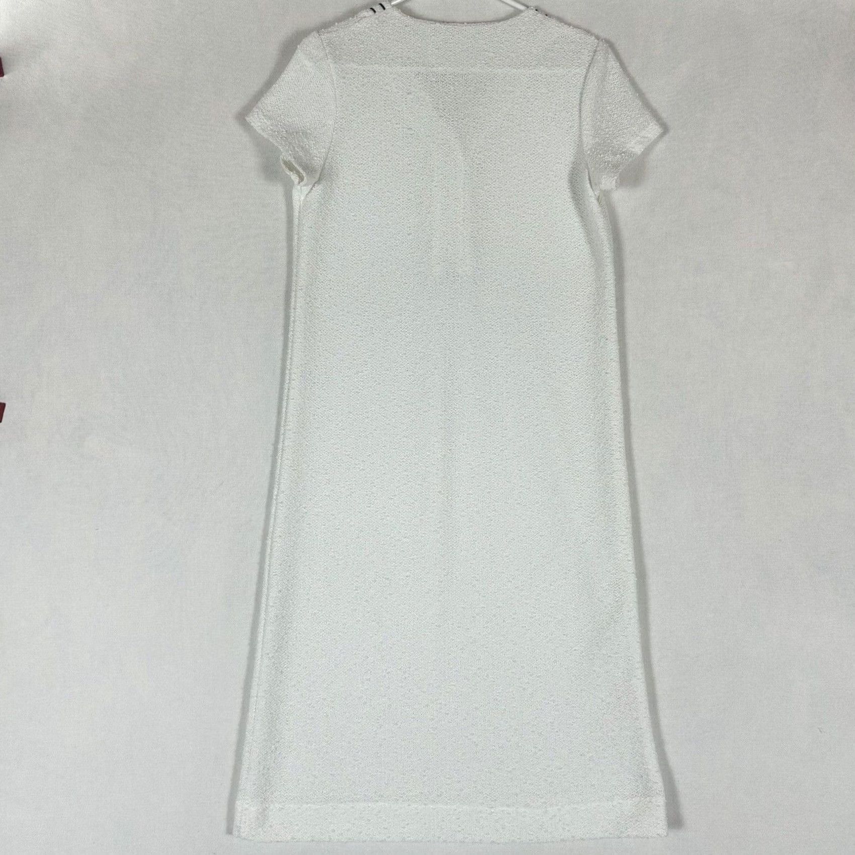 Vintage VINTAGE Manikin Long Dress Gown Womens Size 10 Made in USA Button Short Sleeve Maxi Dress White Solid USA Theme 90s Womens Size 32" / US 10 / IT 46 - 5 Thumbnail