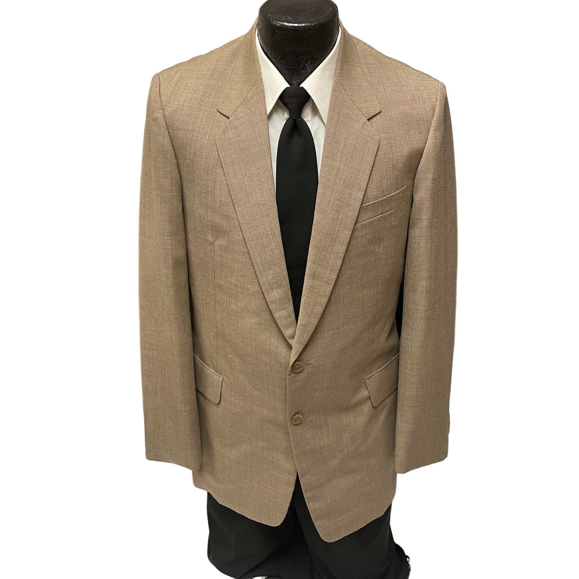 Other Vtg BESPOKE Brown Twill Sport Coat Hand Made Jacket Size 38L - 1 Thumbnail
