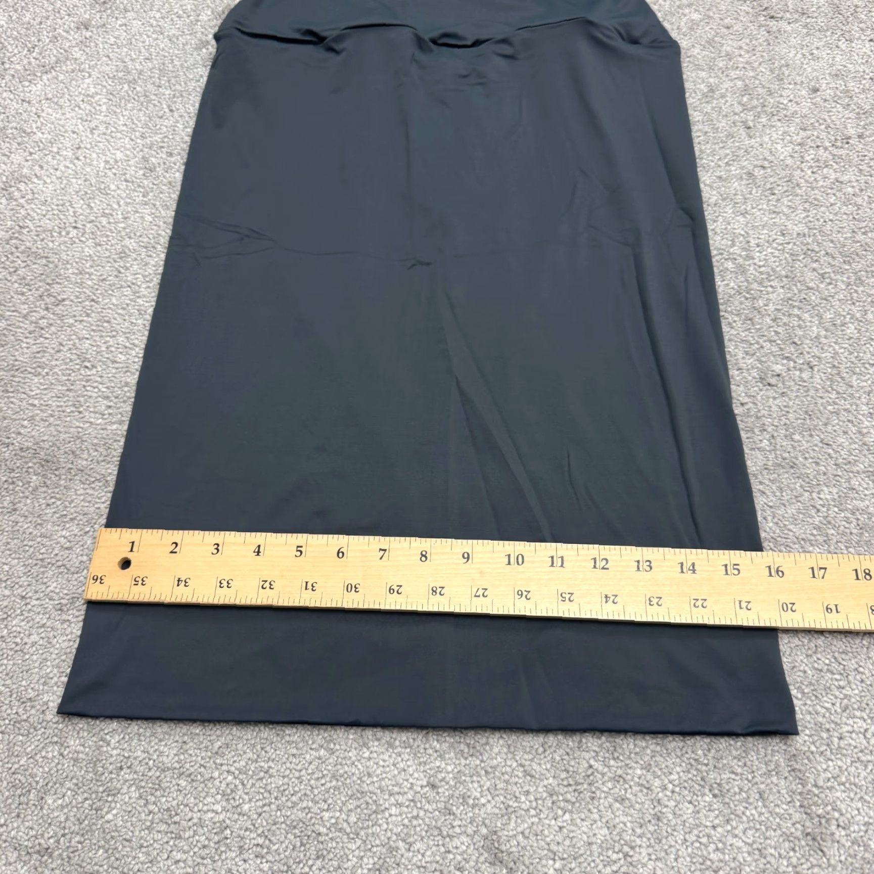 Vintage Epoque Evolution Skirt Womens Medium Maxi Long Straight Gray Soft Stretch 24x26 Size 32" / US 10 / IT 46 - 7 Thumbnail