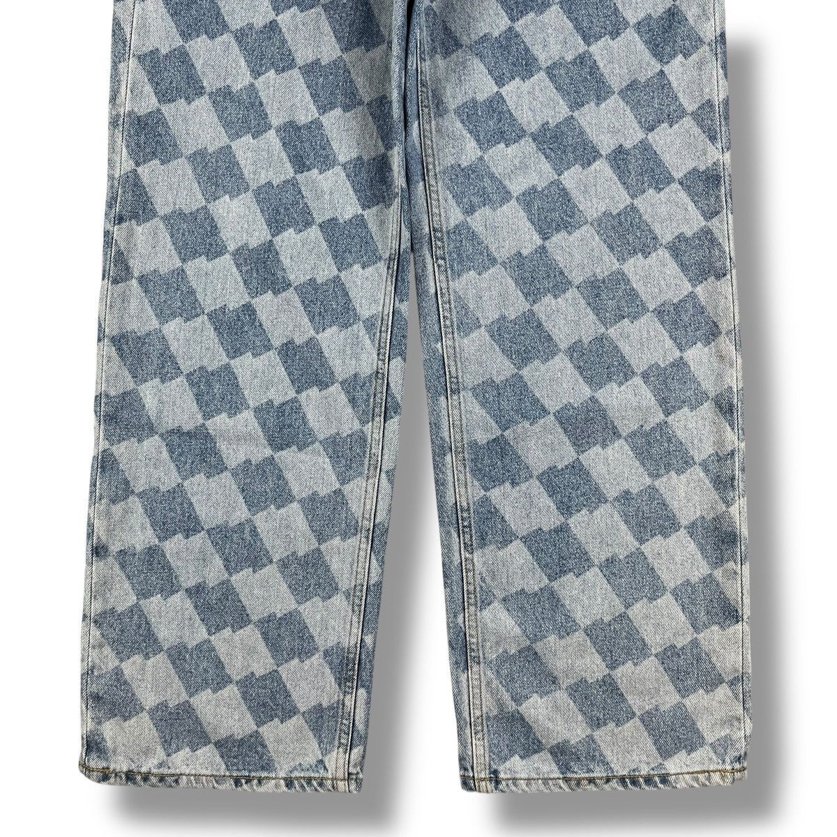 Ader Error Ader Error Checkerboard-print Straight Denim Jeans Size US 32 / EU 48 - 11 Thumbnail