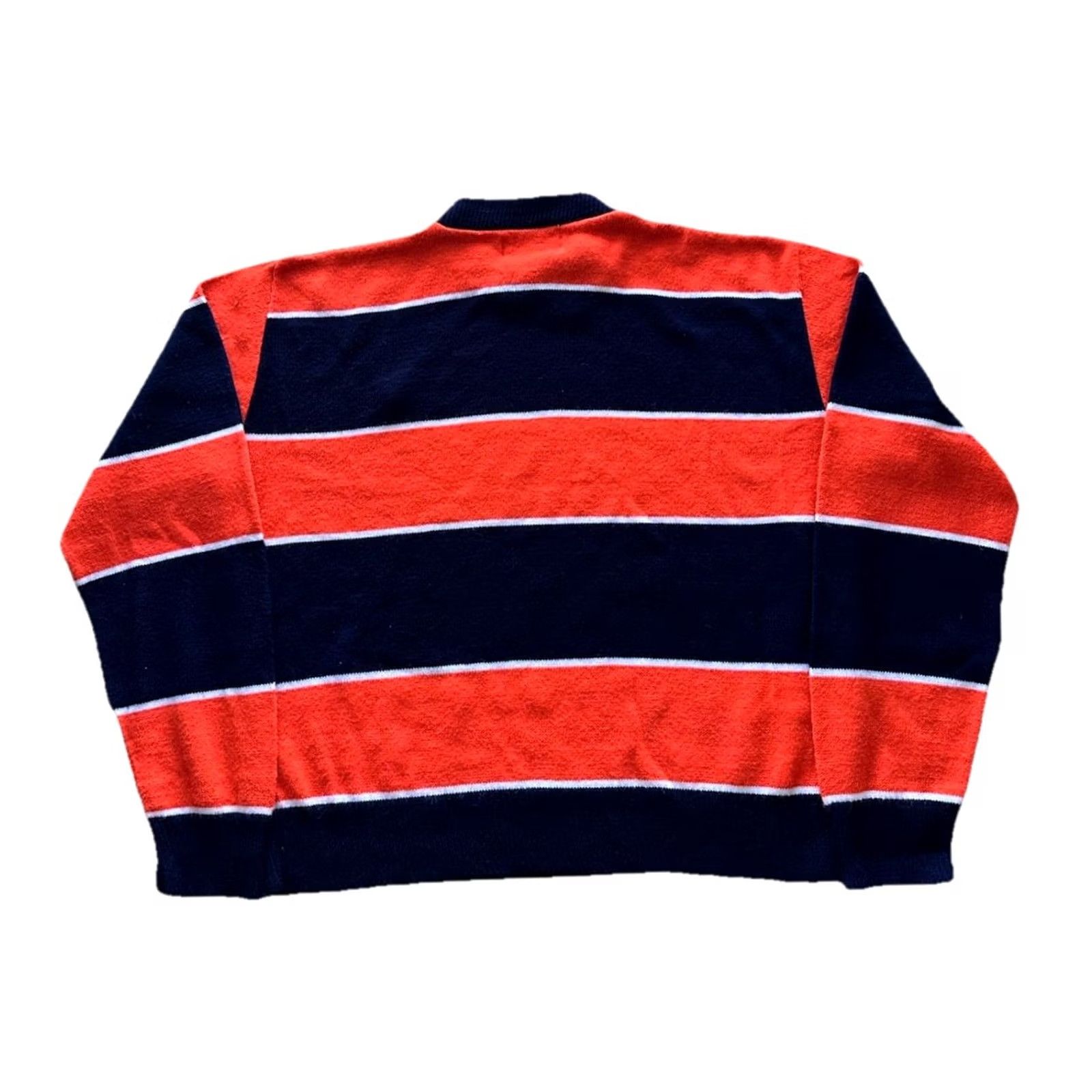 Vintage VINTAGE 1980s University Of Illinois Knit Sweater Navy Orange Men’s XL Pullover Knit Logo Regular Sweatshirt? Size US XL / EU 56 / 4 - 5 Thumbnail