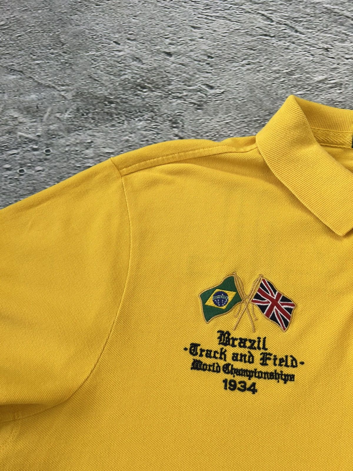 Ralph Lauren Chief Keef Polo Ralph Lauren vintage Brazil big pony yellow Size US XXL / EU 58 / 5 - 4 Thumbnail
