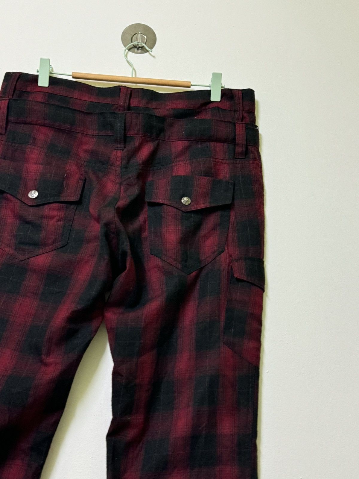 Hysteric Glamour × If Six Was Nine × Japanese Brand VINTAGE PLAID TARTAN DOUBLE FOCUS STACKED PANT Size US 34 / EU 50 - 12 Thumbnail