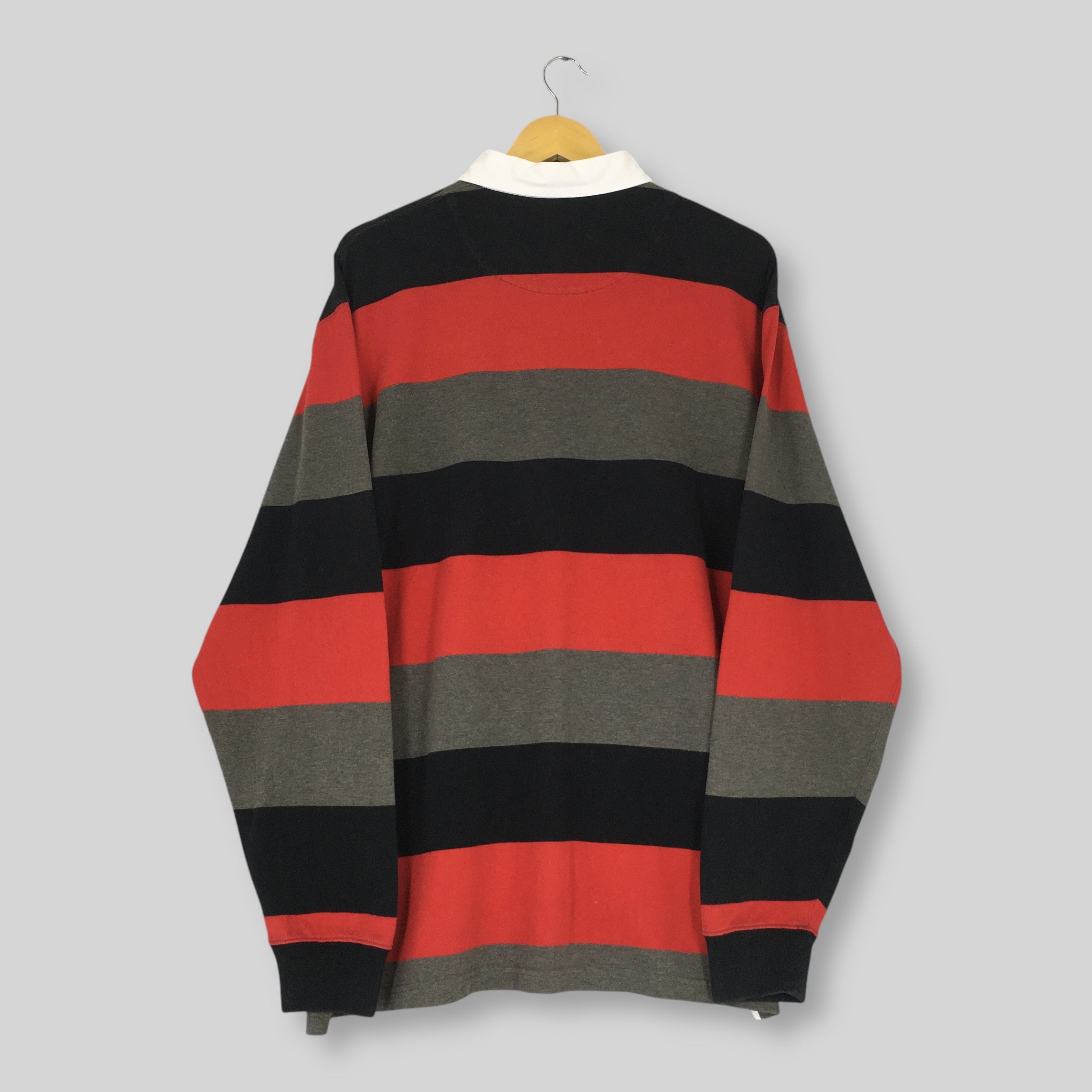 Polo Ralph Lauren Vintage Polo Ralph Lauren Stripes Rugby Shirt Large Size US L / EU 52-54 / 3 - 7 Thumbnail