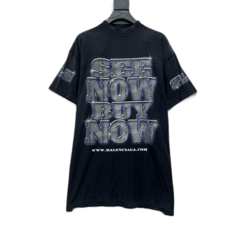 Other Balenciaga See Now Buy Now Black Tee Size US S / EU 44-46 / 1 - 1 Thumbnail