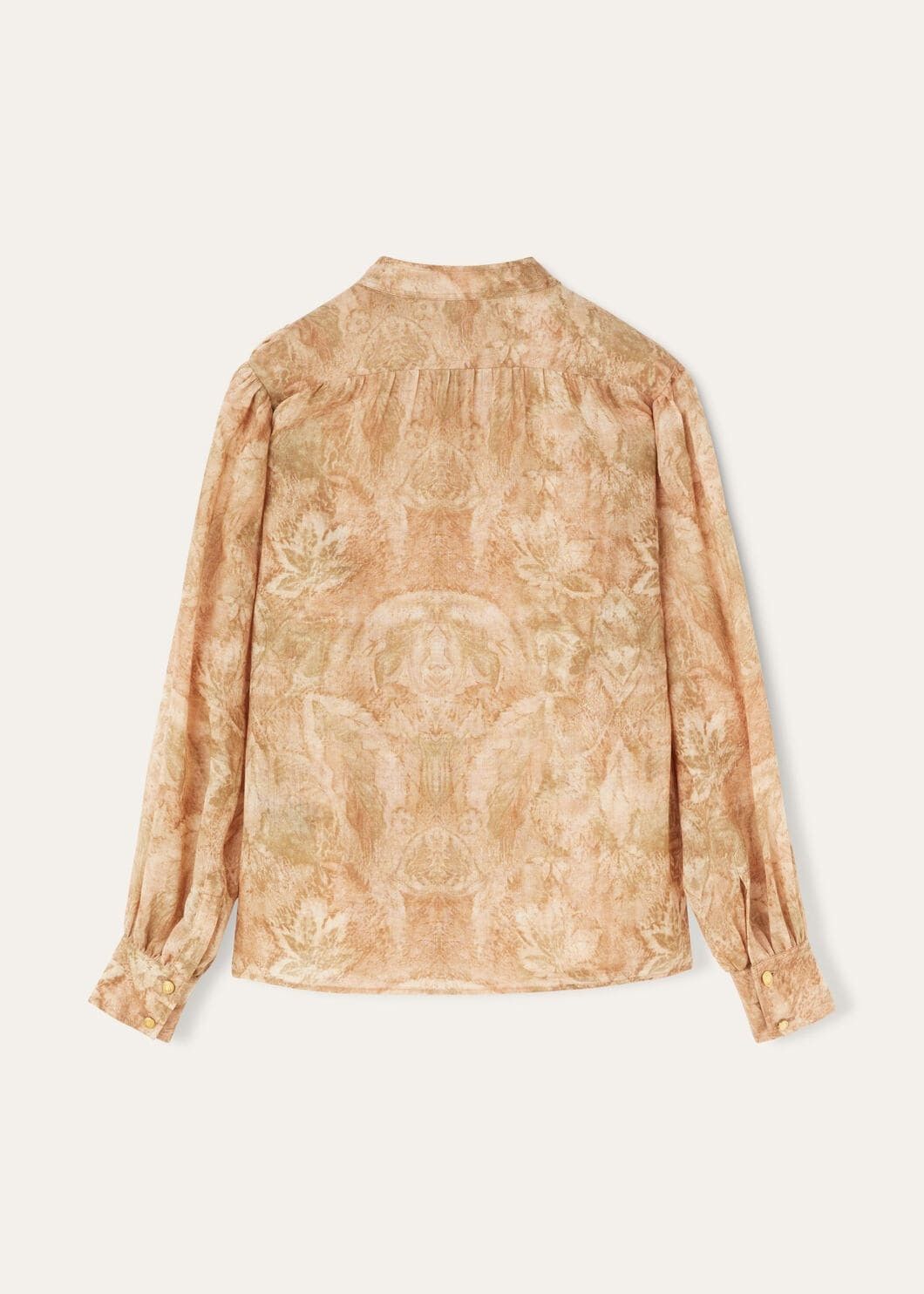 Loro Piana o1srvl11e0825 FAO4075 Wool Renee Shirt in Light Brown Size XS / US 0-2 / IT 36-38 - 6 Thumbnail