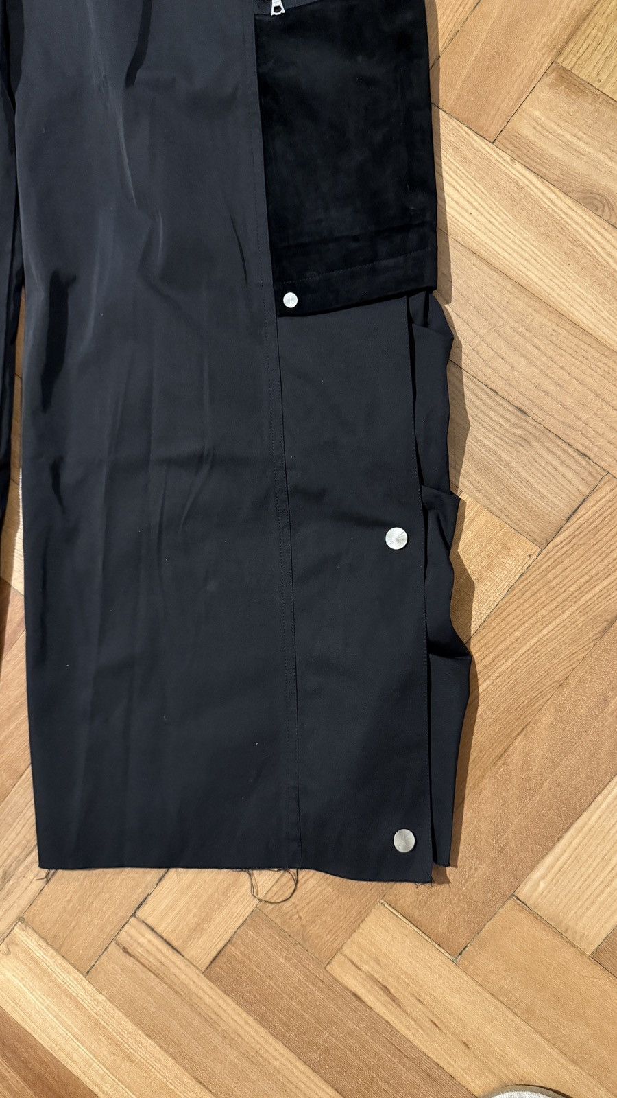 CMMAWEAR CMMAWEAR Black Snapped Hem Cargo Pants Size US 36 / EU 52 - 3 Thumbnail