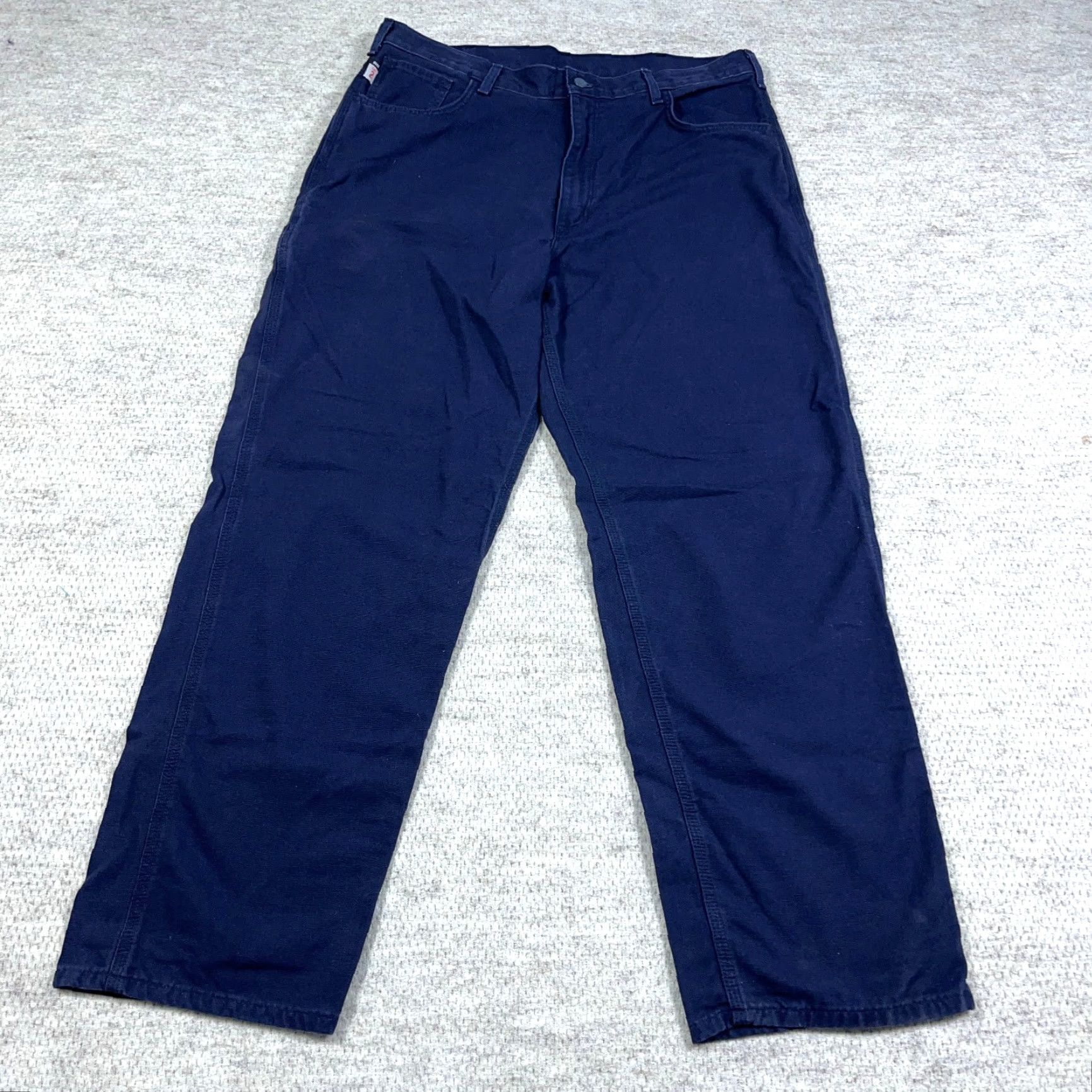 Carhartt VINTAGE Carhartt FR Jeans Mens 38x32 Loose Fit Flame Resistant FRB159 DNY Work Pants A99 Size US 38 / EU 54 - 3 Thumbnail