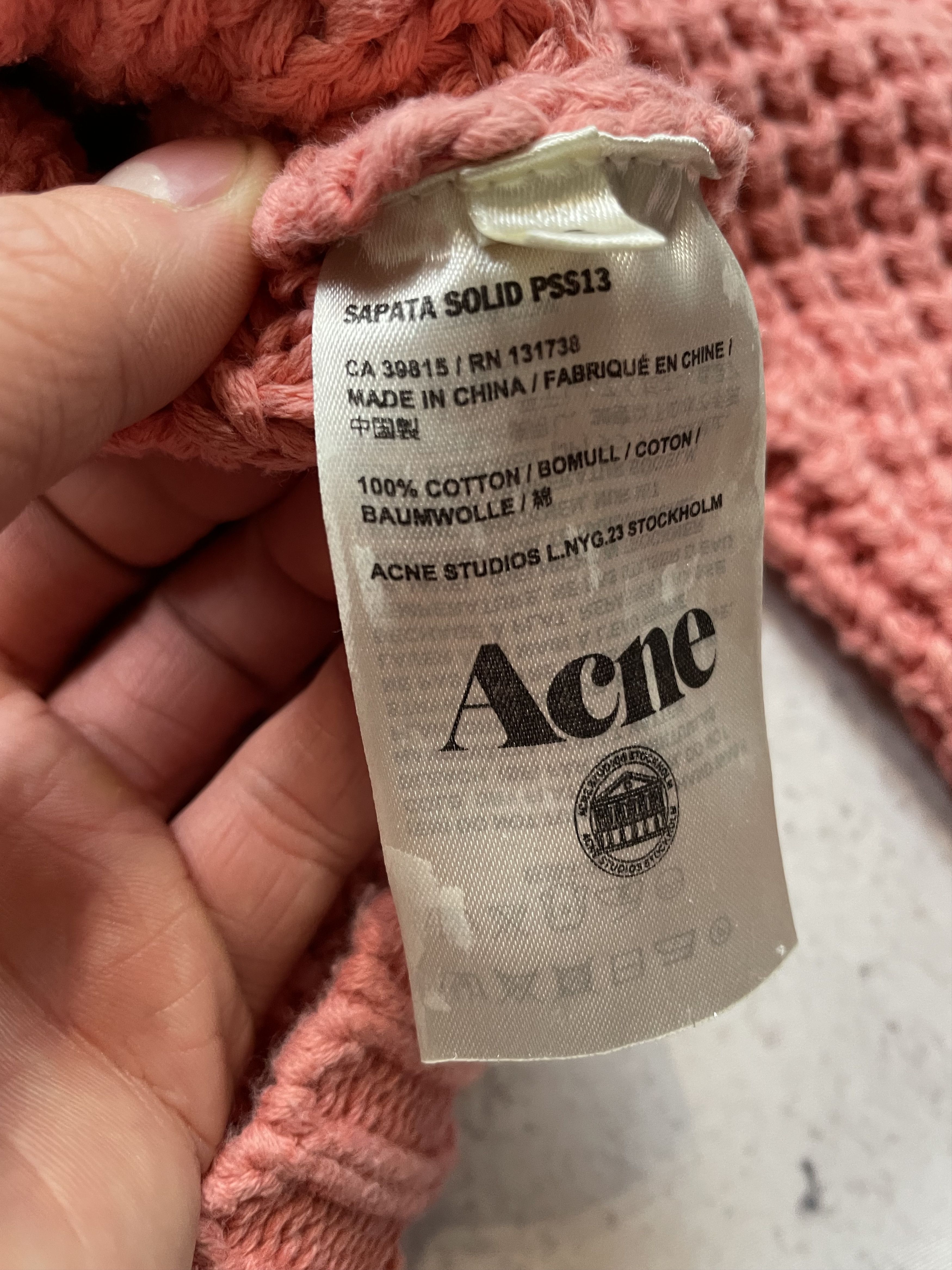 Acne Studios × Vintage acne studios Sapata Solid Pss13 knit sweater Size S / US 4 / IT 40 - 7 Thumbnail