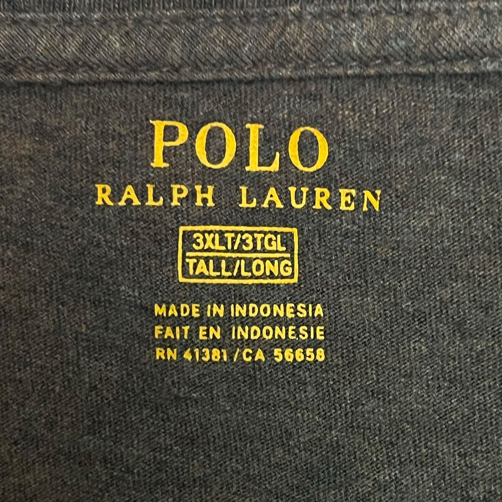 Polo Ralph Lauren Polo Ralph Lauren Men’s 3XLT Tall Long V-Neck T-Shirt Olive Size US XXL / EU 58 / 5 - 3 Thumbnail