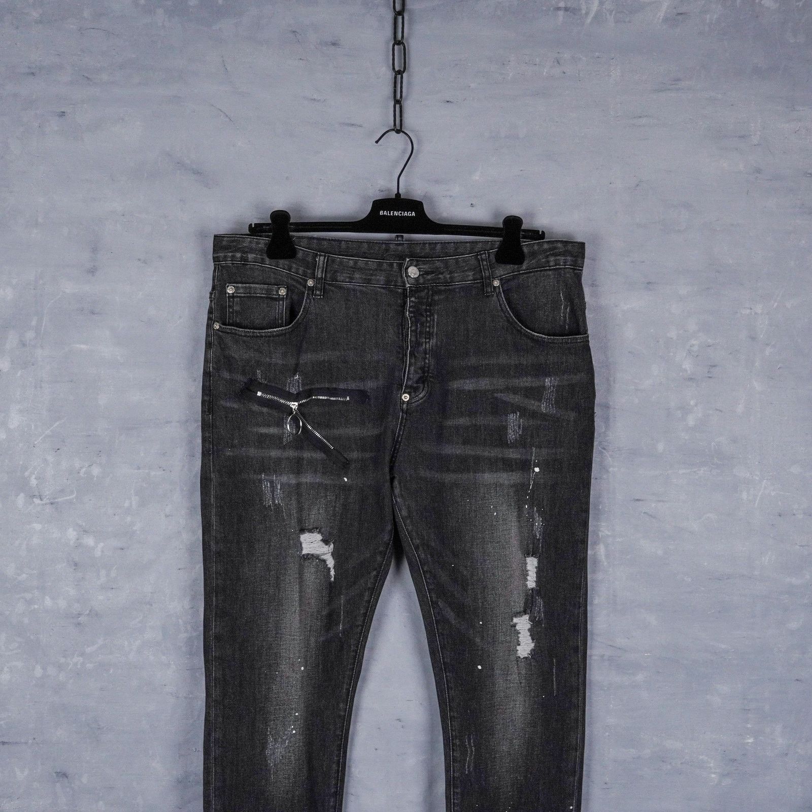 Dsquared2 Dsquared2 classic kenny distressed washed black jeans pants Size US 38 / EU 54 - 2 Thumbnail