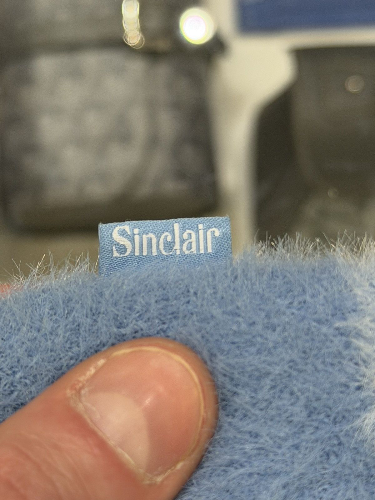 Sinclair Global Sinclair Brushed Plaid Beanie - Powder Blue Size ONE SIZE - 7 Thumbnail