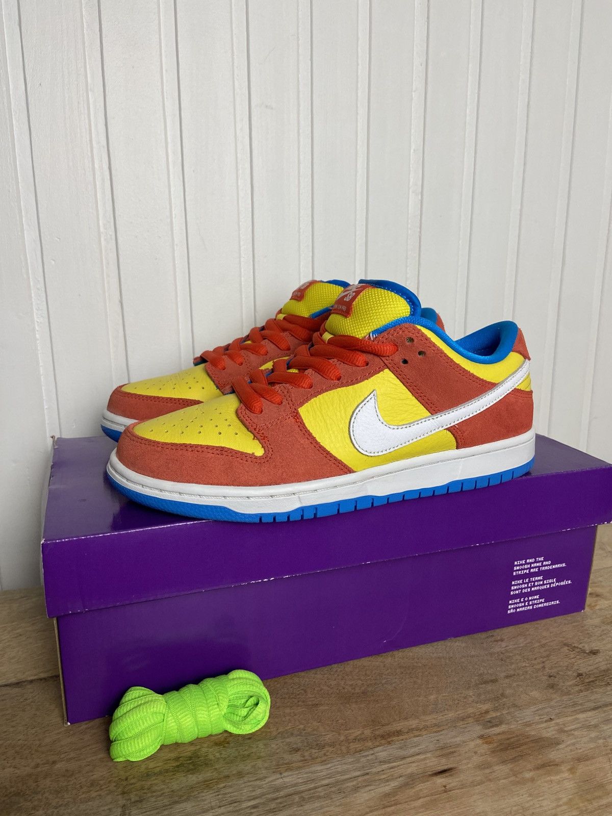 Adidas Used Nike SB Dunk Low Pro "Bart Simpson" Authentic 7,5US Size US 7.5 / EU 40-41 - 1 Thumbnail
