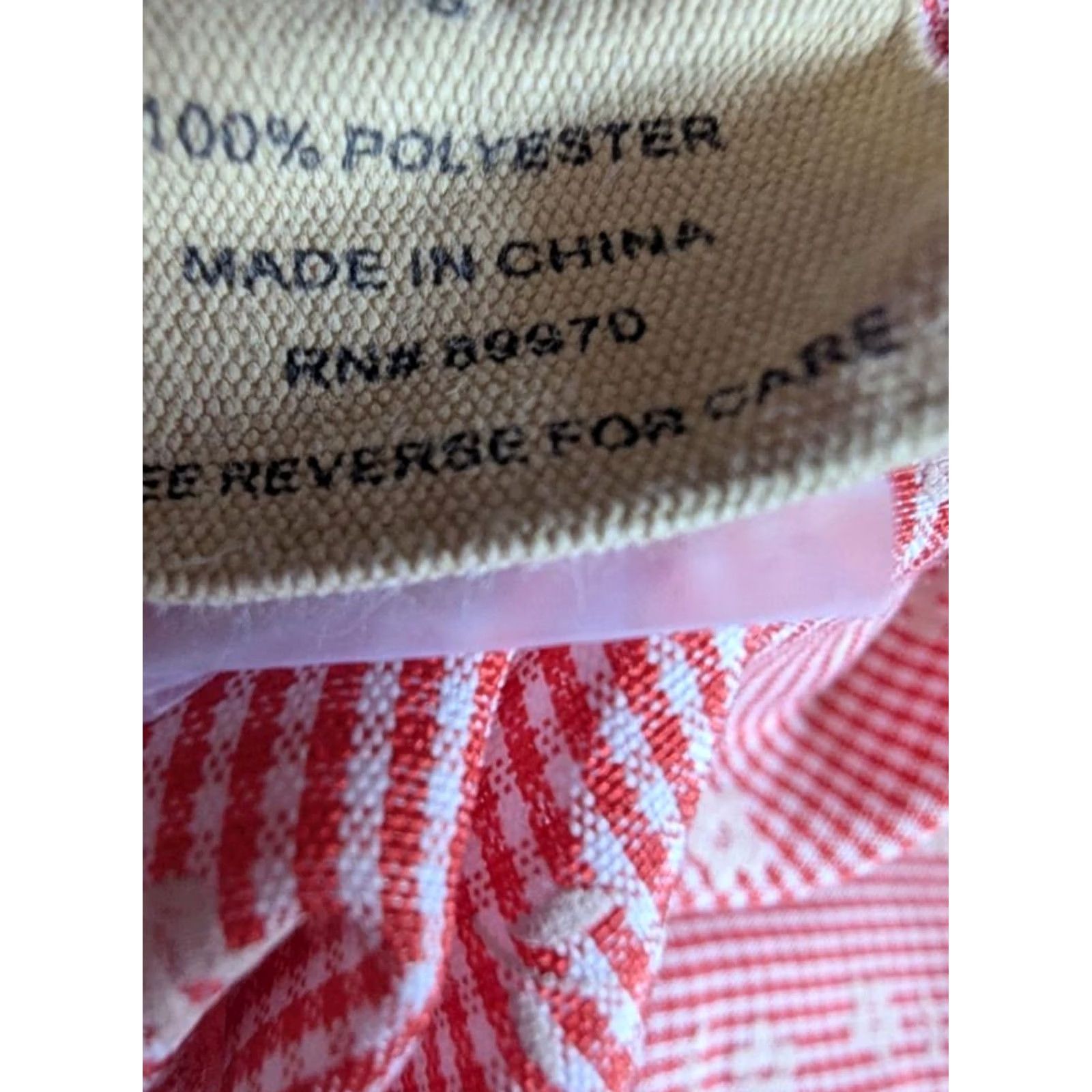 Vintage Love Notes Button-Up Shirt Sleeveless Red Gingham Floral Embroidered Ruffle Small Womens Casual Shirts Size S / US 4 / IT 40 - 6 Thumbnail