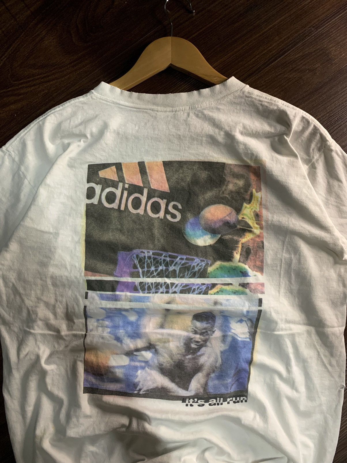 Adidas VINTAGE ADIDAS BASKETBALL PHOTOTEE Size US M / EU 48-50 / 2 - 3 Thumbnail