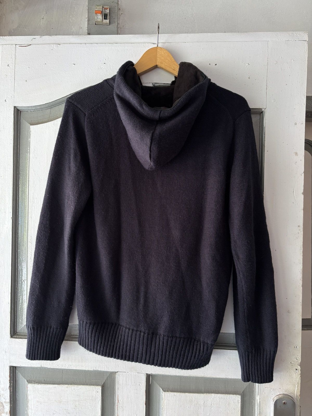 Y2K Semantic Design Knitwear ziphoodie
