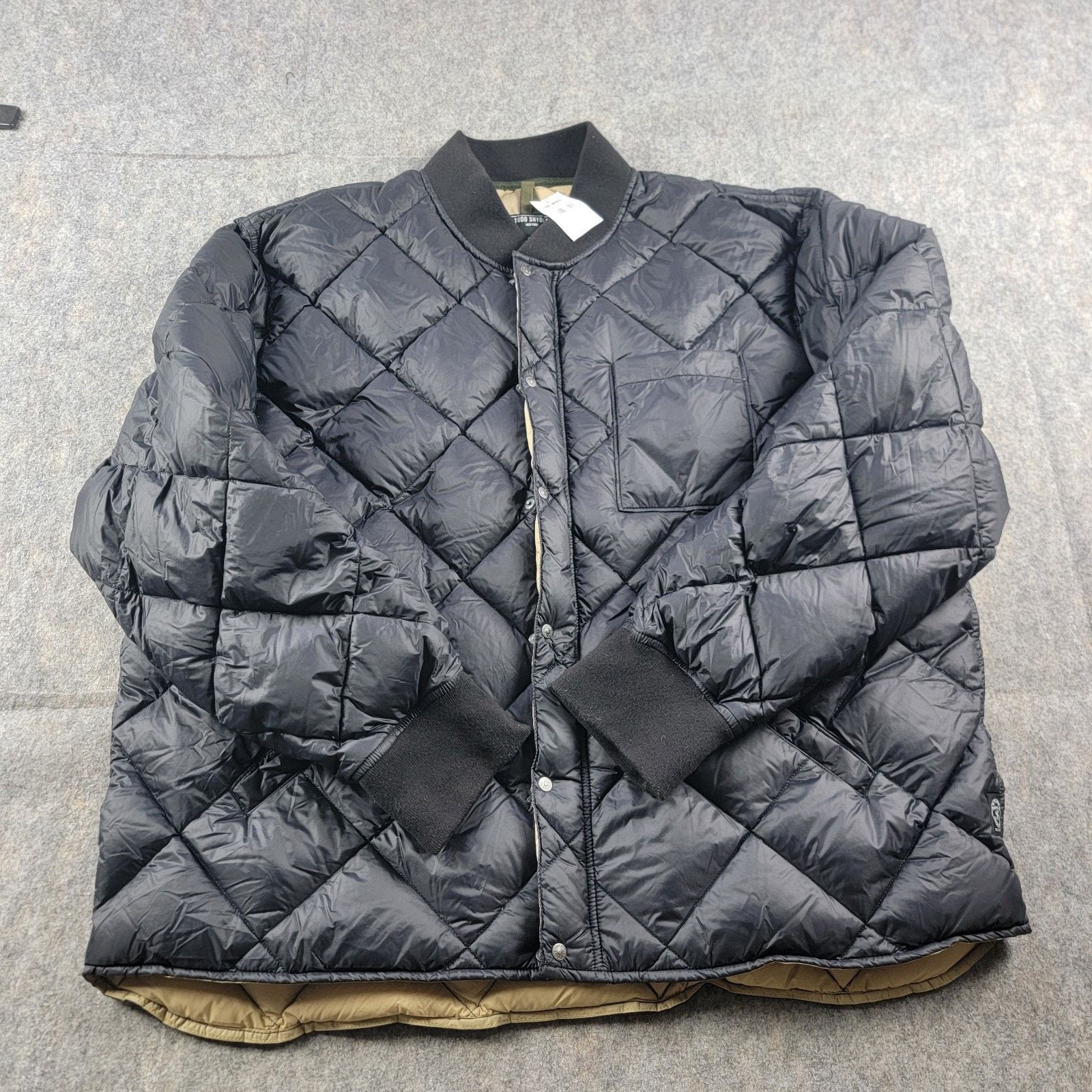 Todd Snyder Todd Snyder Quilted Down Bomber Jacket size XXL Black NWT Size US XXL / EU 58 / 5 - 2 Thumbnail