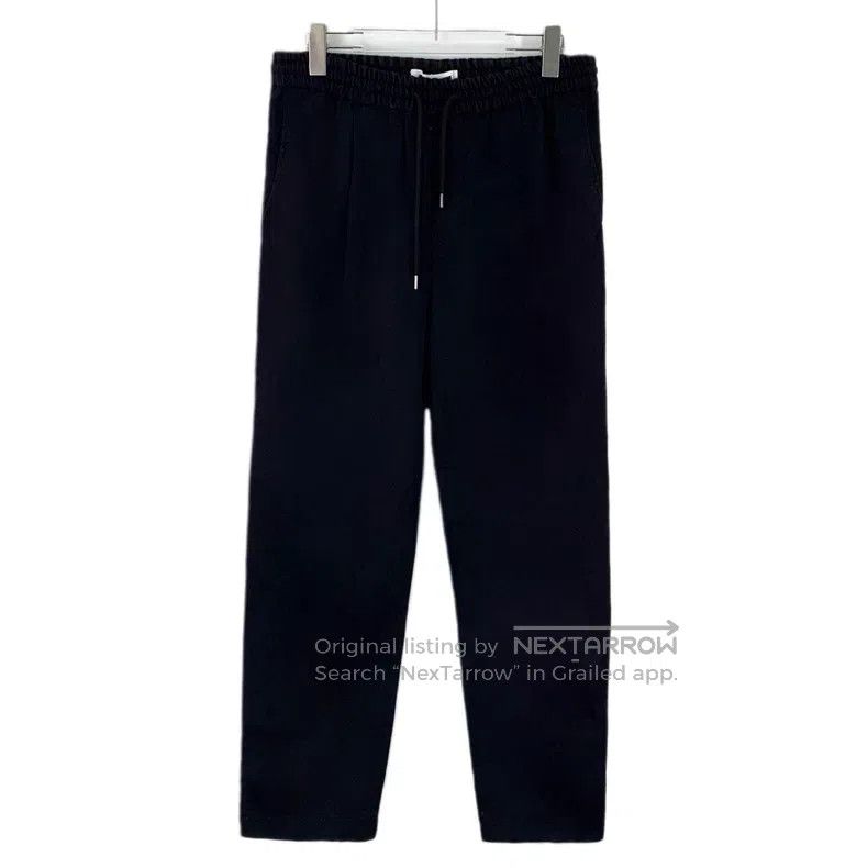 Alexander McQueen Alexander Mcqueen Black cotton casual drawstring trousers Size US 32 / EU 48 - 1 Thumbnail