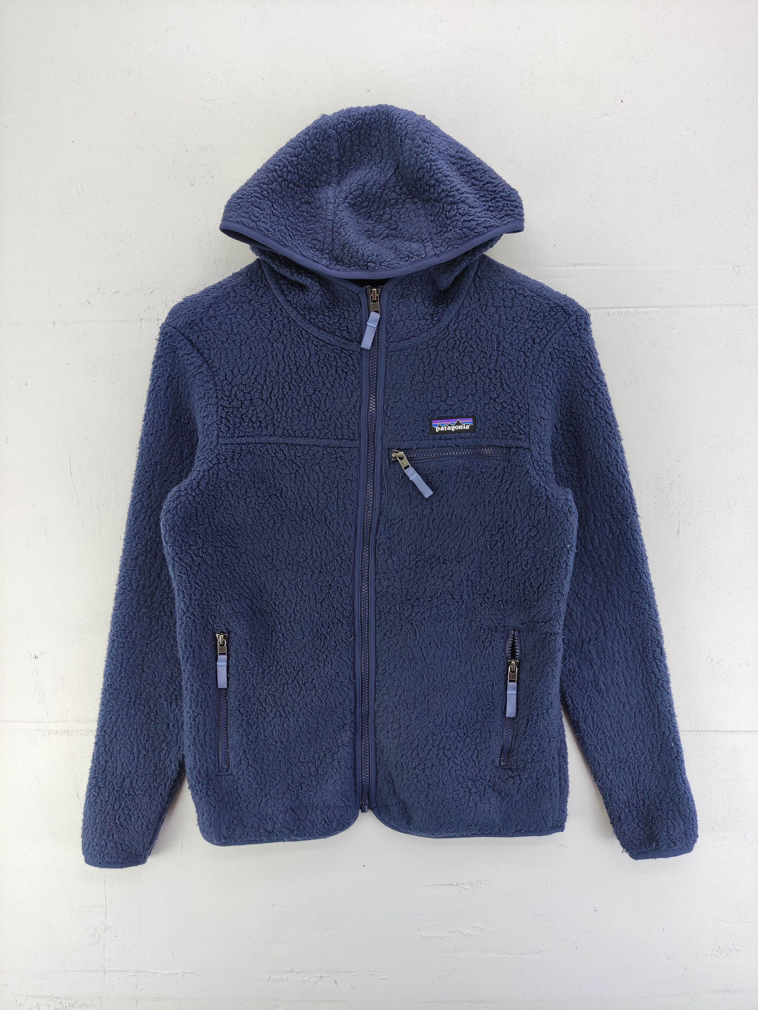 Vintage Patagonia Sherpa Fleece Hoodie Zipper Jacket