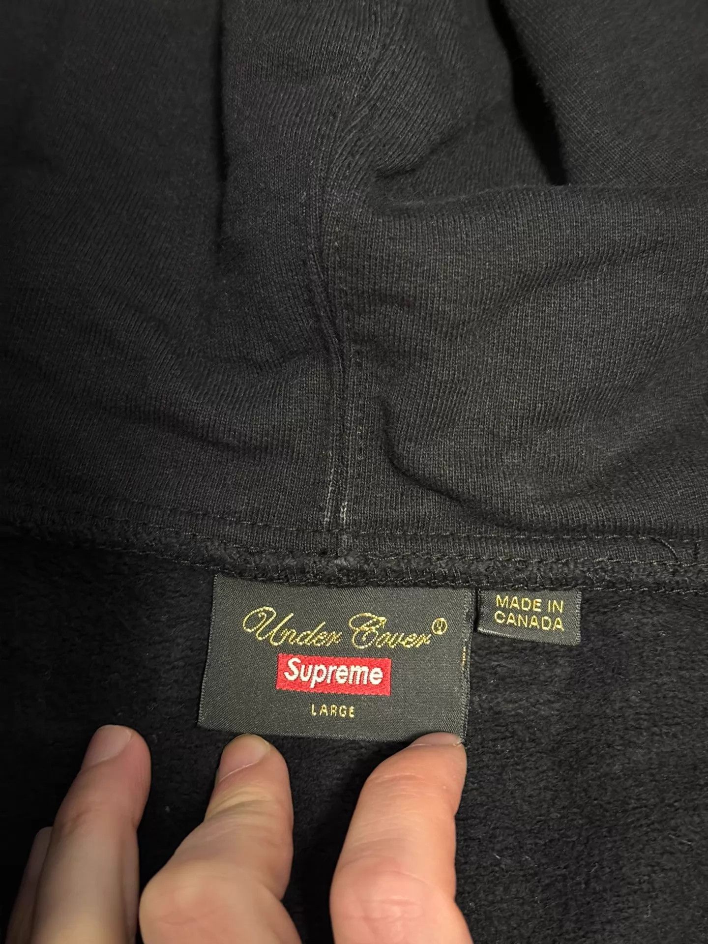Supreme Supreme x UNDERCOVER 16FW FUCK YOU ZIP LOGO HOODIE BLACK L Size US L / EU 52-54 / 3 - 3 Thumbnail