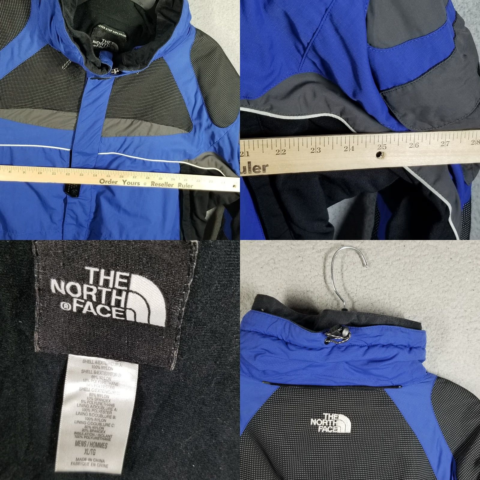 The North Face VINTAGE The North Face HyVent OL Outdoor Life Men's Jacket XL Blue Waterproof Softshell Outdoor Activity Size US XL / EU 56 / 4 - 8 Thumbnail