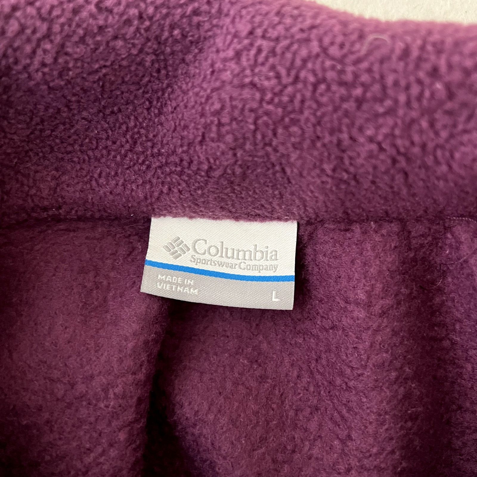 Columbia Columbia Purple Full Zip Fleece Vest Size L / US 10 / IT 46 - 6 Thumbnail