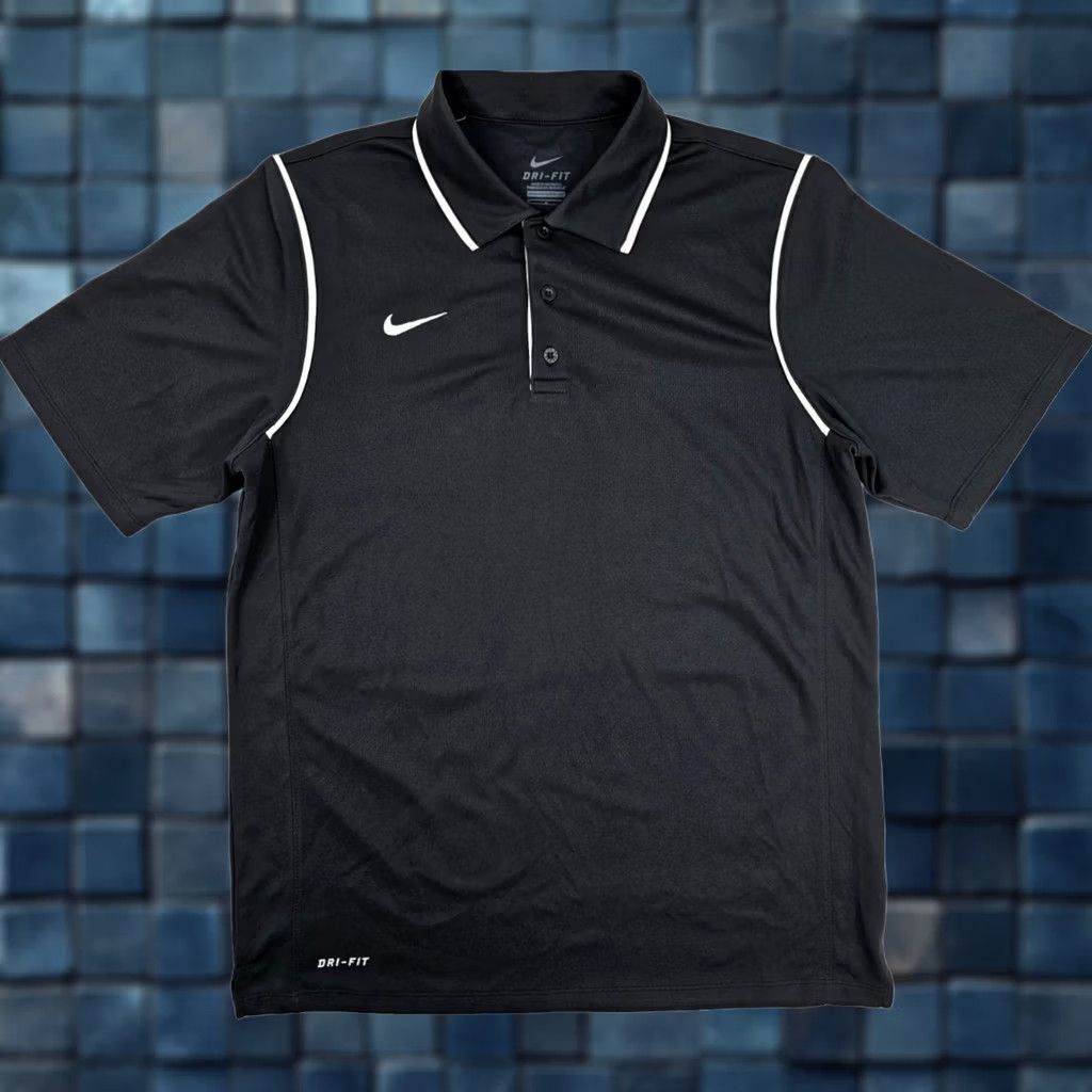 Nike Nike Gung Ho Dri-FIT Polo Shirt Men M Black Lightweight Wicking Golf Short Sleeve Polo Size US M / EU 48-50 / 2 - 1 Thumbnail