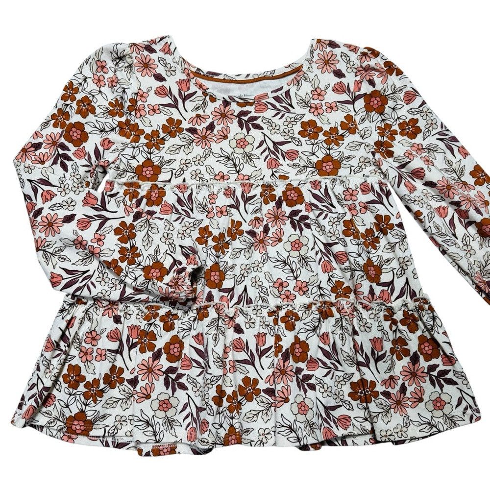 Haute Hippie New Haute Hippie Long Sleeve Floral Print Cotton Top Size XXS / US 00 / IT 34 - 1 Thumbnail