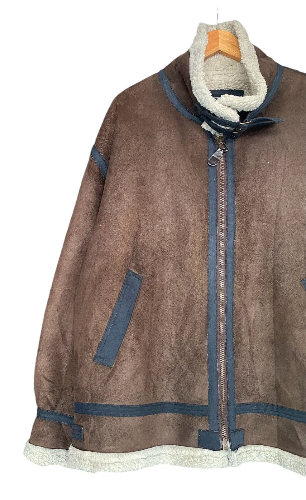 Alpha Industries Vtg ALPHA INDUSTRIES Sherpa Bomber B-3 Jacket Size US XXL / EU 58 / 5 - 3 Thumbnail