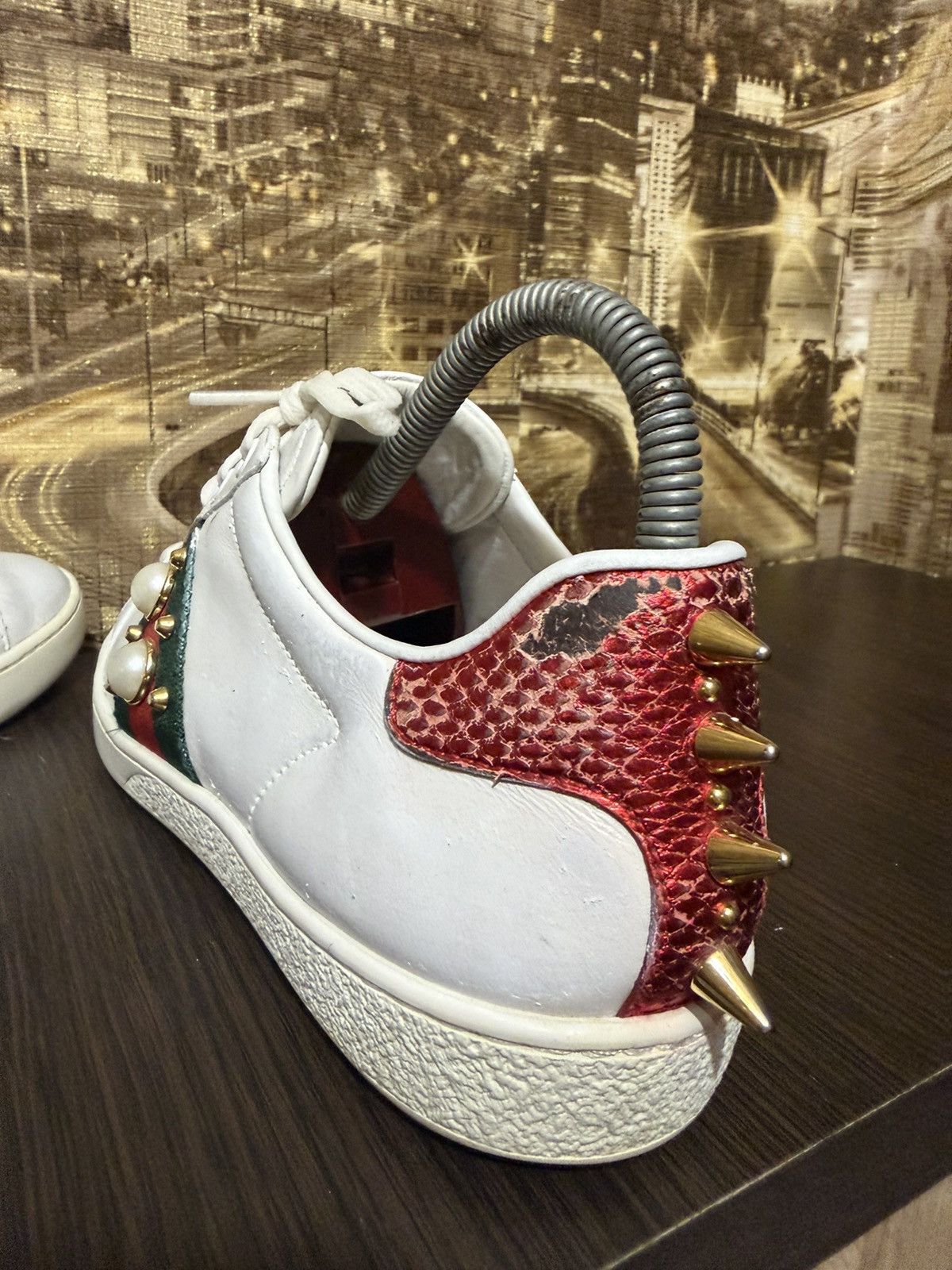 Gucci Gucci ACE Studded Pearl Size 35 1/2 Size US 5.5 / IT 35.5 - 4 Thumbnail