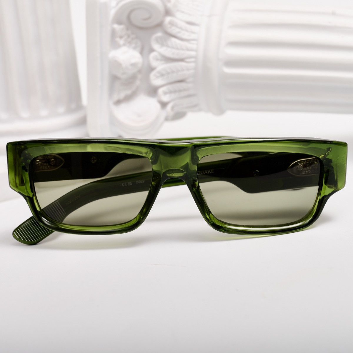 Chrome Hearts CHROME HEARTS GIRTH QUAKE DARK OLIVE SUNGLASSES Size ONE SIZE - 6 Thumbnail