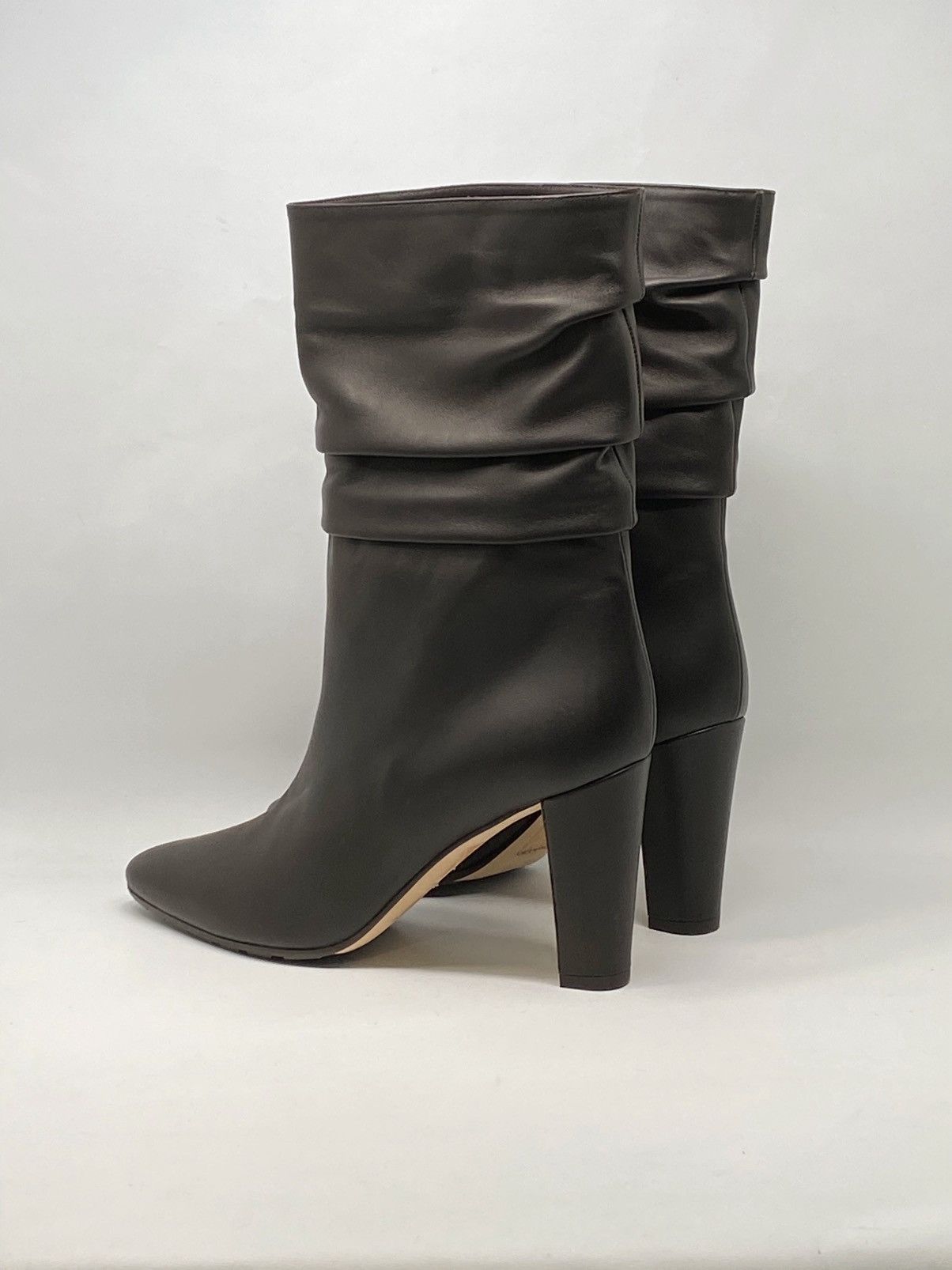 Manolo Blahnik Manolo Blahnik Calasso 90MM Ruched Leather Boots size 38 Size US 8 / IT 38 - 10 Thumbnail