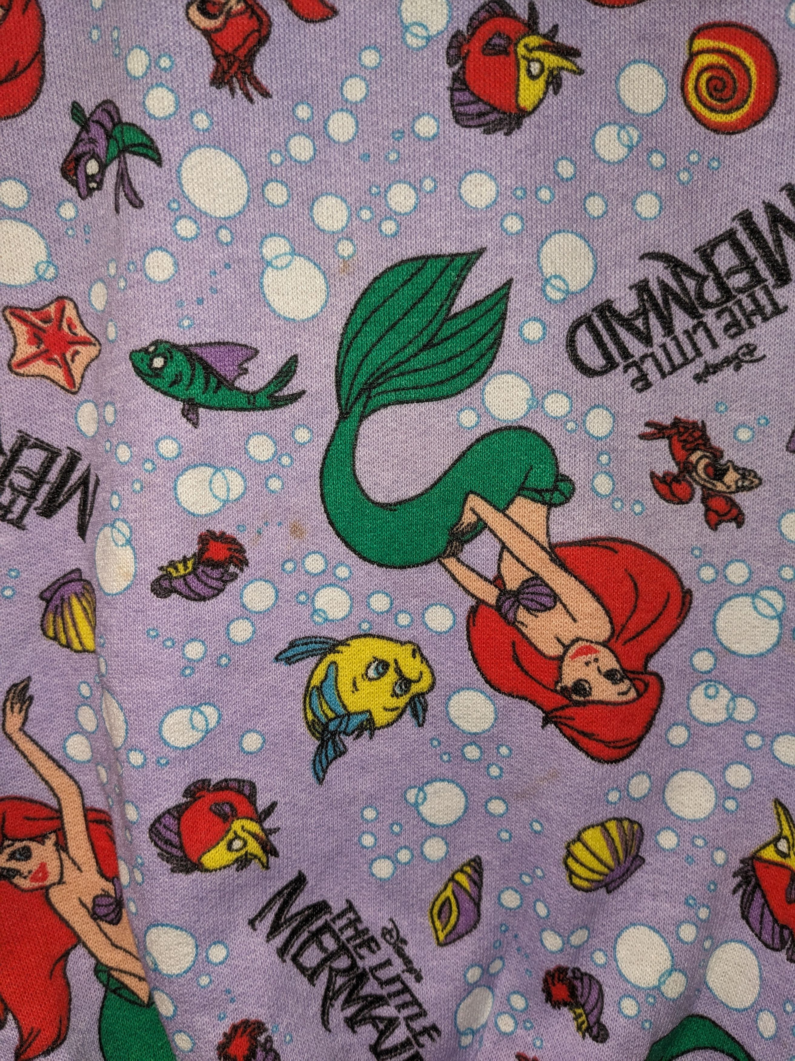 Disney × Vintage Vintage 90s The Little Mermaid Youth Medium Sweatshirt Size US M / EU 48-50 / 2 - 5 Thumbnail
