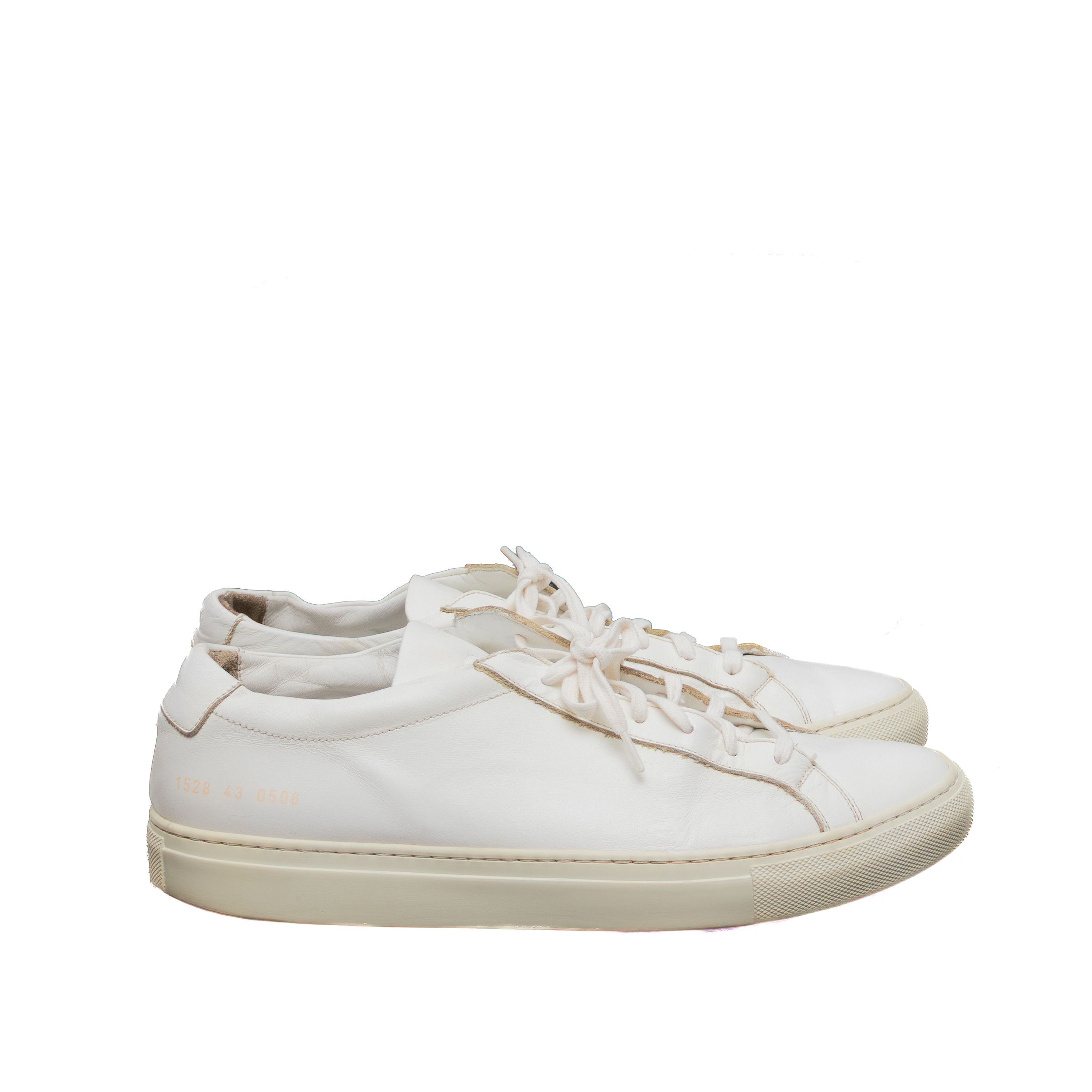 Common Projects Common Projects Low White Leather Sneakers EU 43 / US 10 Size US 10 / EU 43 - 5 Thumbnail