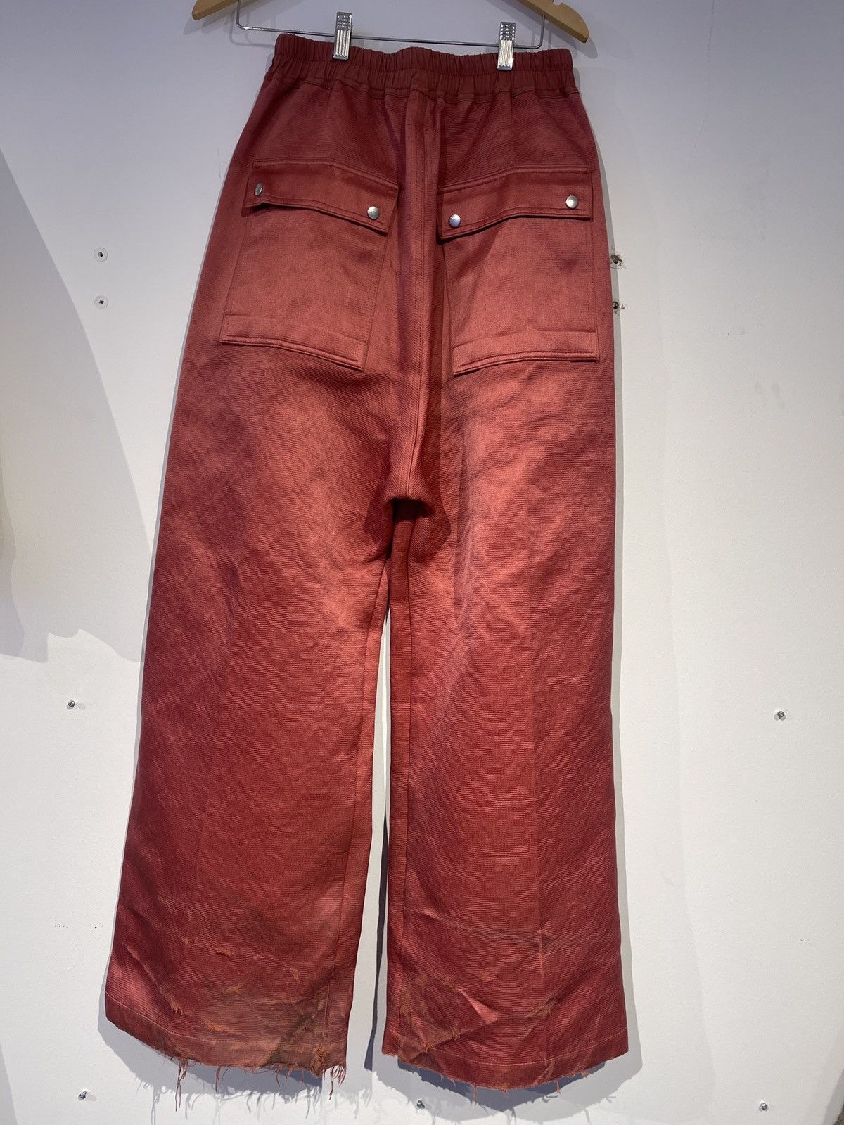 Rick Owens Rick Owens Geth Bela Silk Blend Trouser Carnelian Red Size US 44 / EU 60 - 3 Thumbnail