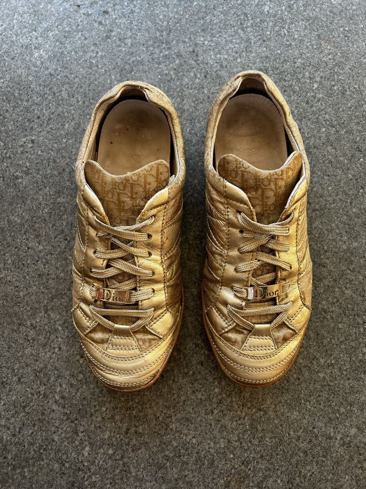 Dior 2004 Dior By John Galliano Monogram Sneakers Size US 8 / IT 38 - 4 Thumbnail