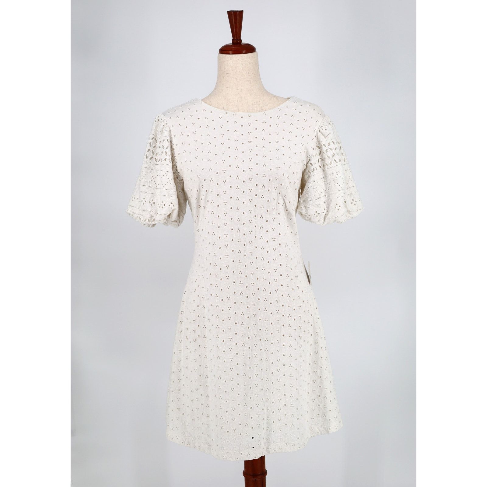 Free People Free People Women White Cut-Out A-line Mini Dress Size S Size S / US 4 / IT 40 - 5 Thumbnail