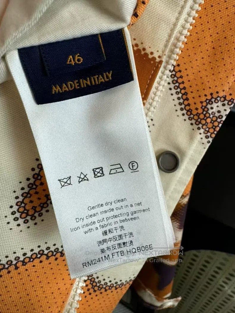 Louis Vuitton Map print orange camouflage assault jacket