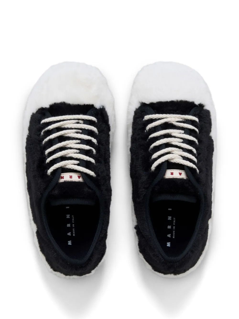 Marni o1w1db11125 Teddy Lace Up Sneakers in Black/White Size US 5 / IT 35 - 4 Thumbnail