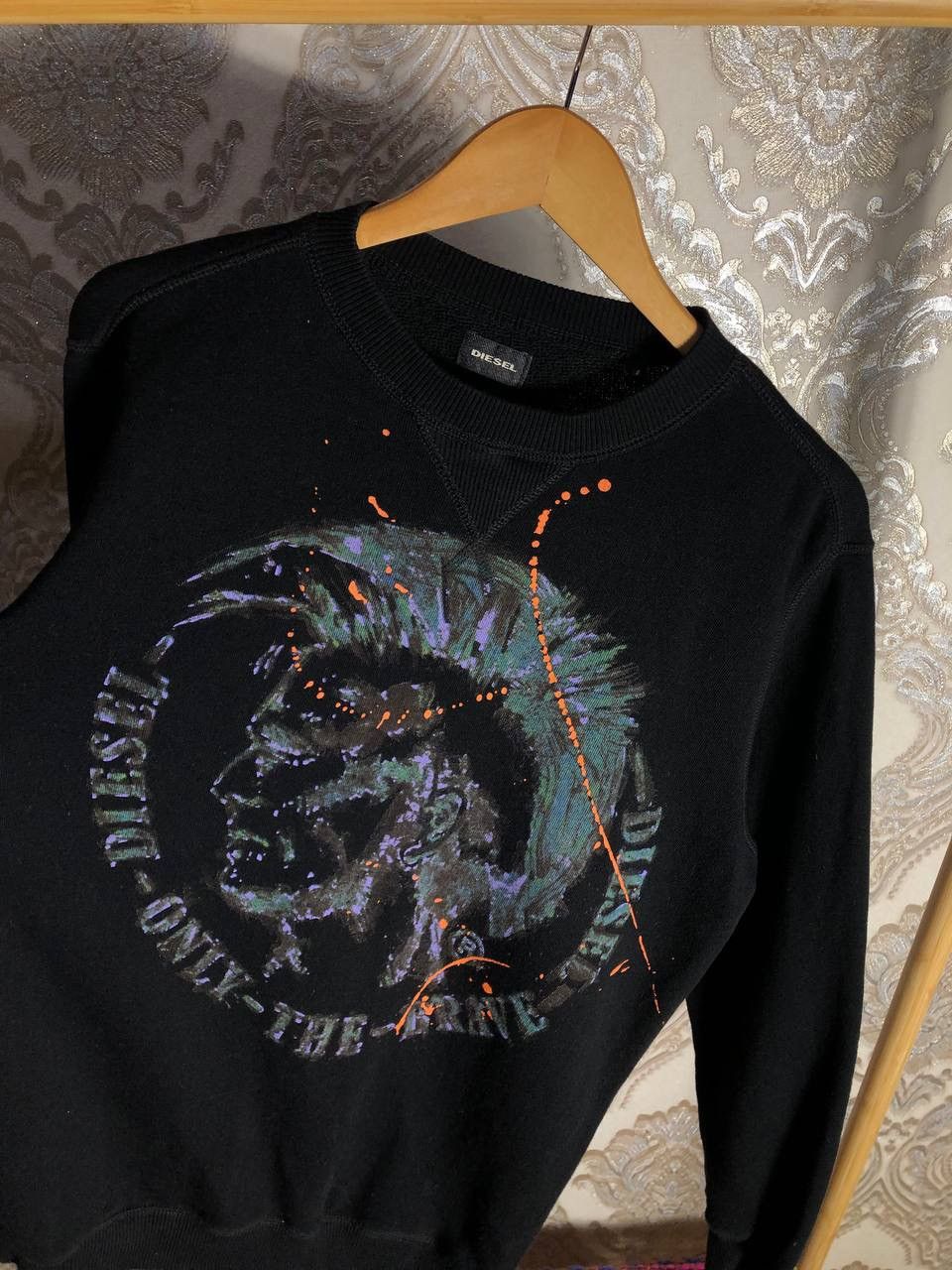 Diesel × Vintage VERY RARE DIESEL DIVISION DENIM DESIGNER SWEATSHIRT Y2K 90s Size US L / EU 52-54 / 3 - 2 Thumbnail