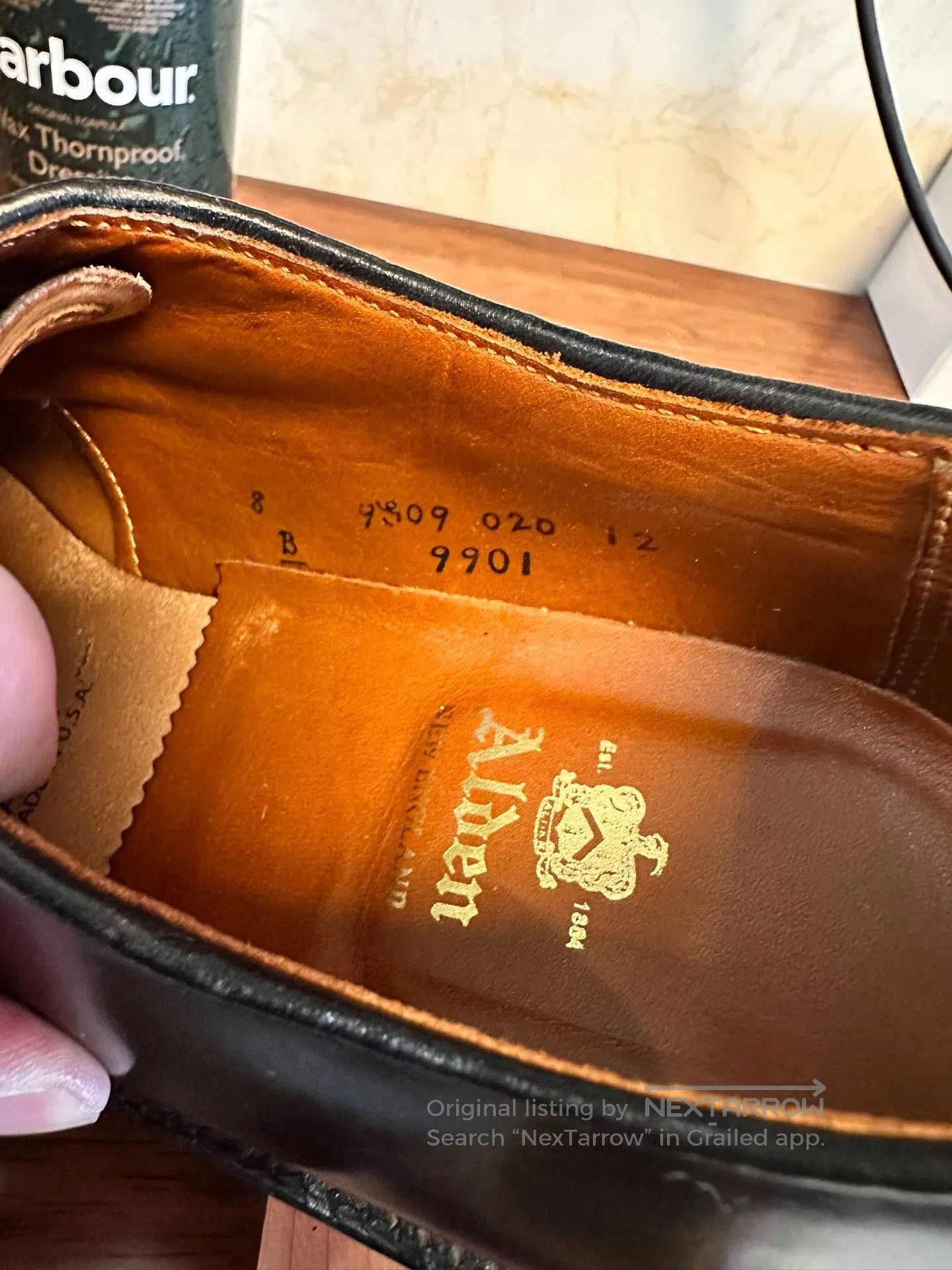 Alden Alden PTB 9901 Black Shell Cordovan. Size US 8 / EU 41 - 8 Thumbnail