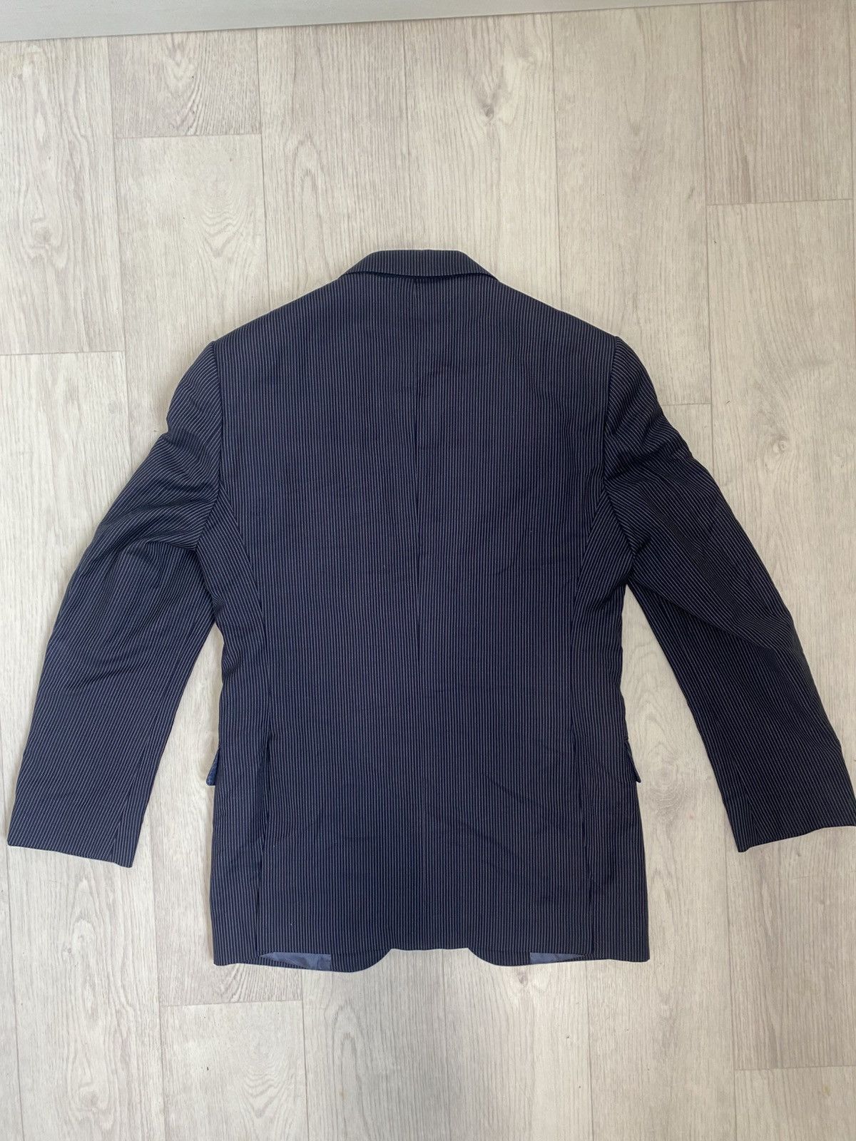 Suitsupply Suitsupply super 110's pure wool striped blazer size EU 48 Size 48R - 2 Thumbnail