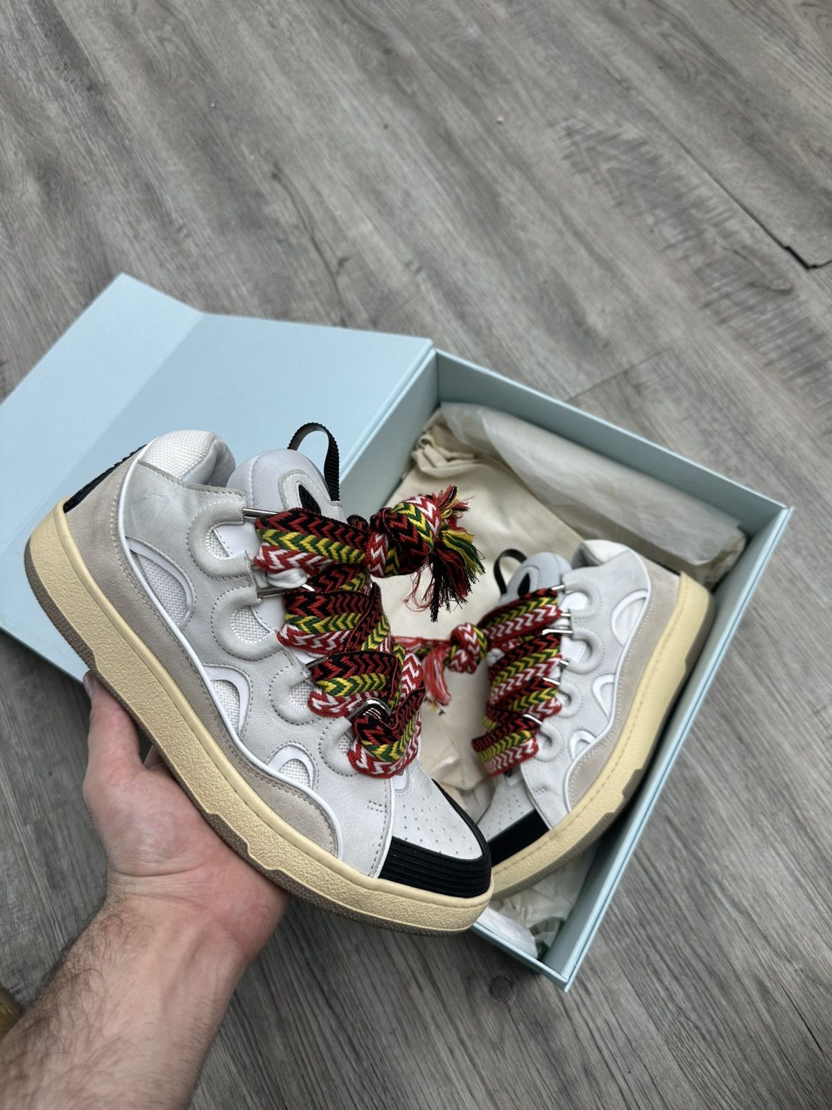 Lanvin Curb Sneaker White
