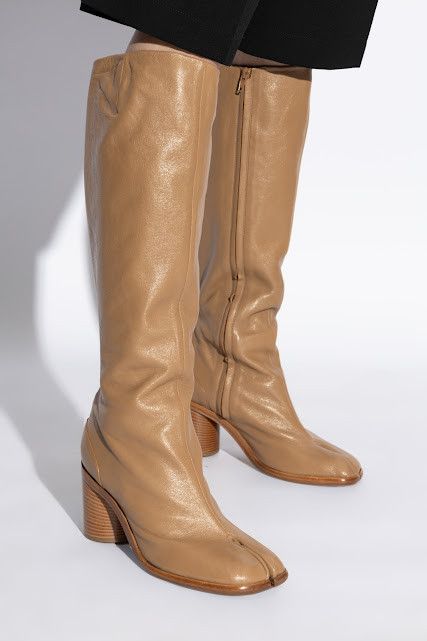 Maison Margiela o1w1db10526 Tabby Knee-High Boots in Brown Size US 11 / IT 41 - 5 Thumbnail