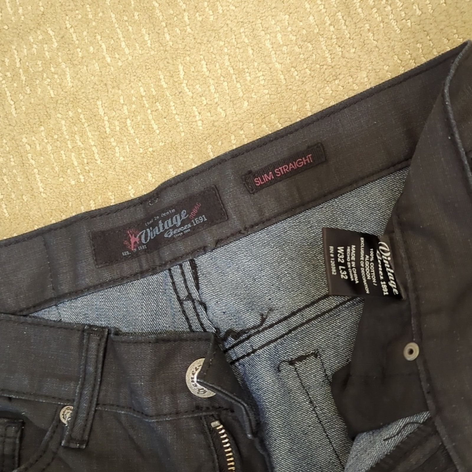 Vintage Vintage Genes Lived In Denim Jeans waist 32, inseam 29. Size US 32 / EU 48 - 2 Thumbnail