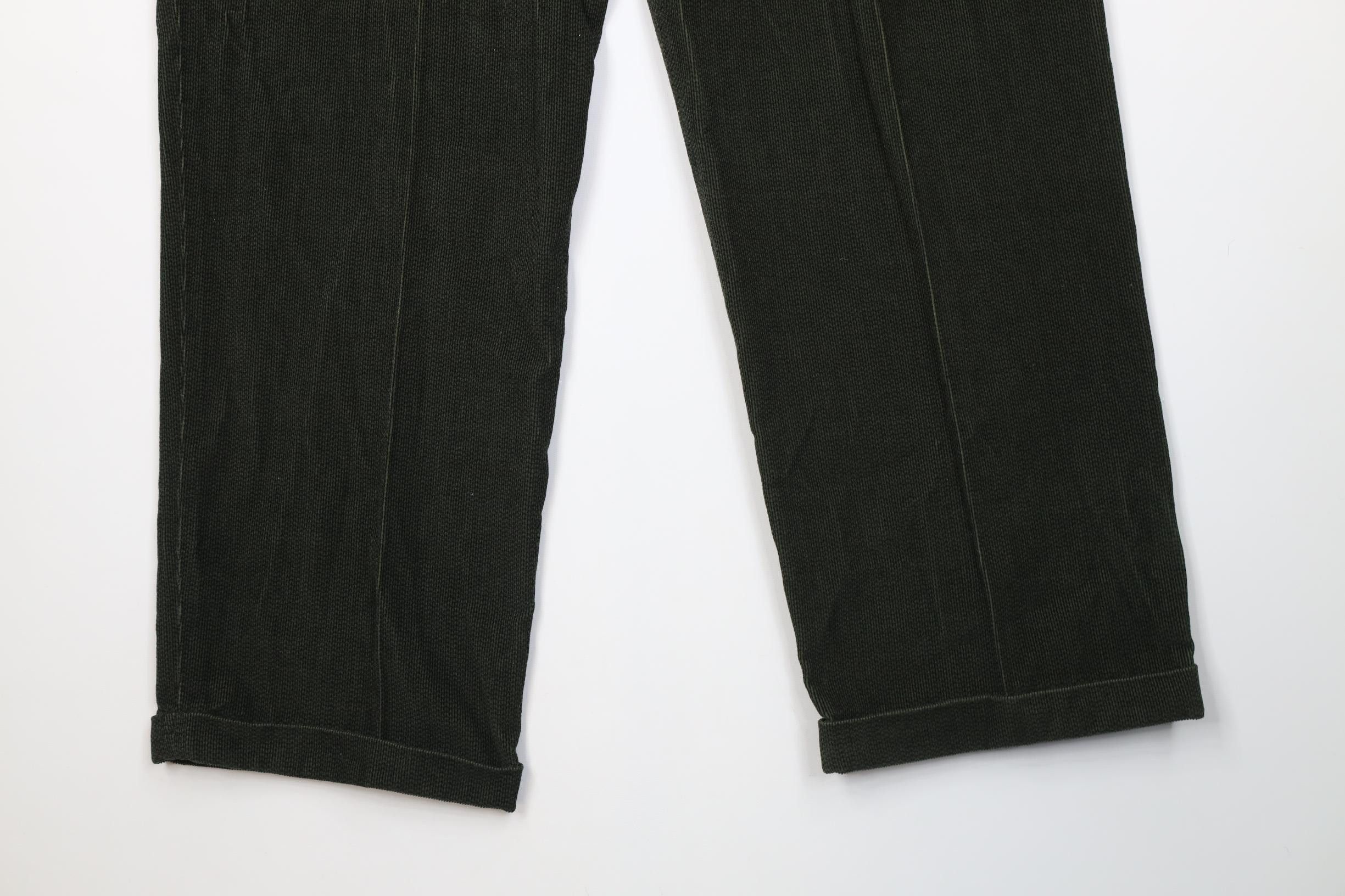 Vintage Deadstock Vintage 90s Streetwear Wide Leg Chino Pants Green Size US 38 / EU 54 - 11 Thumbnail