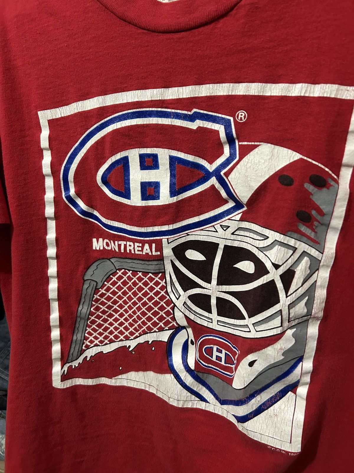 NHL Vintage 1989 Montreal Canadian Single Stitch Short Sleeve Size US S / EU 44-46 / 1 - 4 Thumbnail